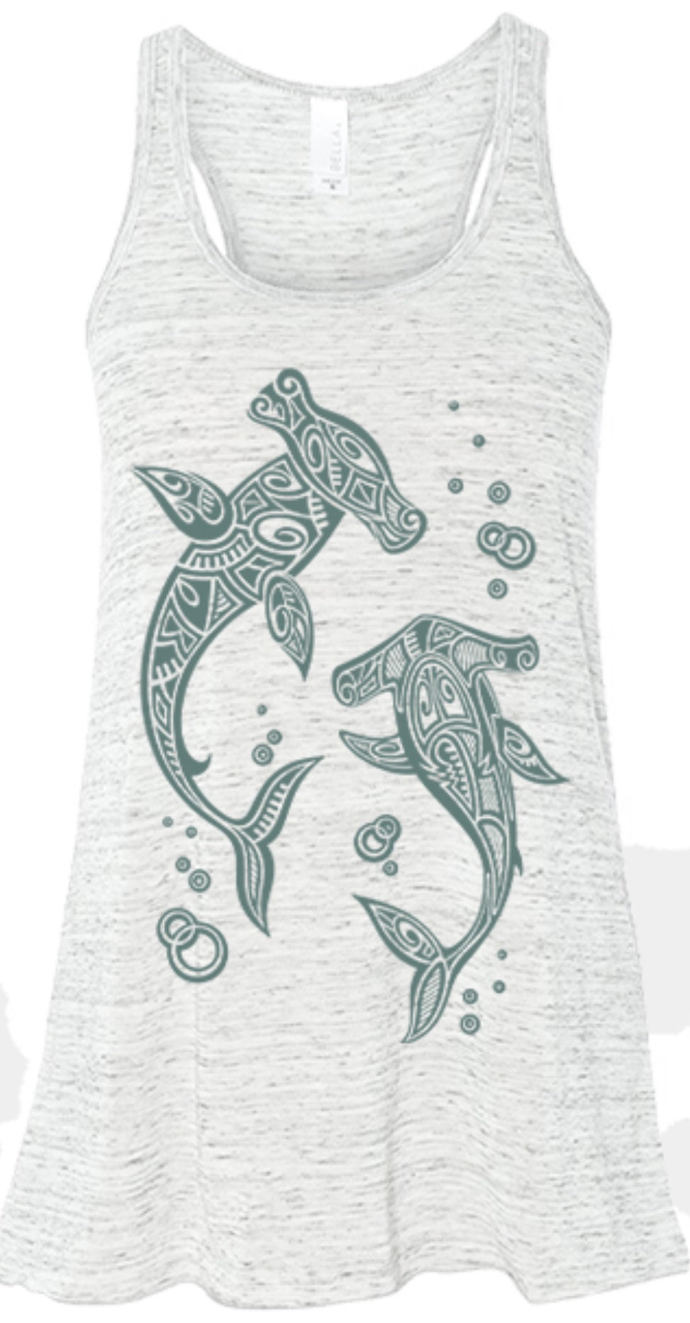 Tribal Shark Racerback Tank